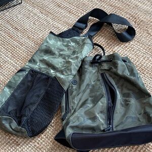 Athleta Green Camouflage Travel Bag